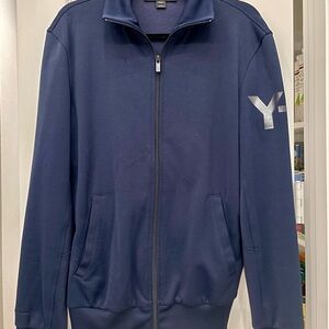 Y-3 Navy Blue Jacket with Logo
